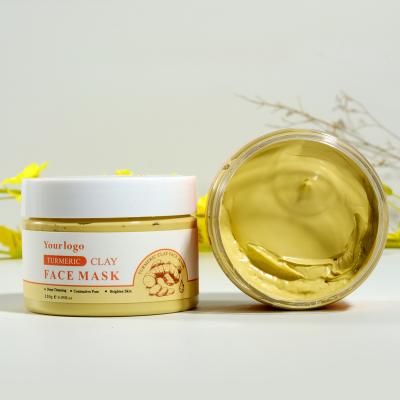 China Moisturizer Natural Deep Cleansing Organic Mask Moisturizing Turmeric Face Clay Mask for sale