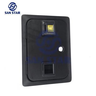 China Zinc Alloy Frame 28*20cm Coin Door Can Fit Vertical Coin Acceptor for sale