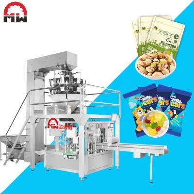 China High Efficient Automatic Rotary Type Food Premade Bag Weight High Performance Packing Machine for sale