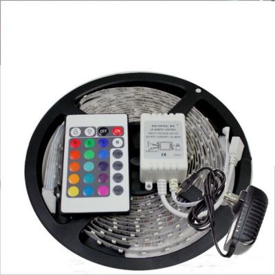 China Indoor Atmosphere Lighting IP65 12-24v Intelligent Voice Control RGB Flexible Strip With Remote Control for sale