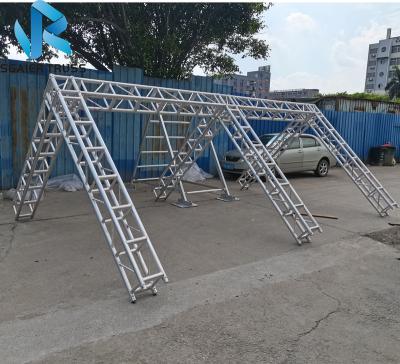 China Portable/No Rust Aluminum Customized Outdoor Portable Climbing Ninja Obstacles Bridge Tower Truss for sale