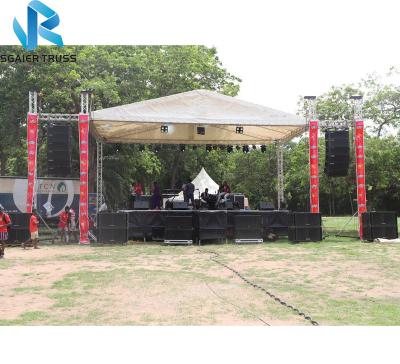 China Portable/no rust aluminum concert roof truss stage truss system for sale for sale