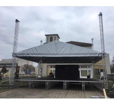 China Portable/no rust OEM top quality lighting led screen exhibition goal post truss roof system for sale