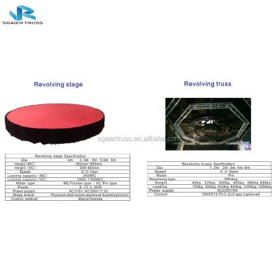 China Portable / no rust automatic rotating stage hydraulic table lift stage for exhibition and event for sale