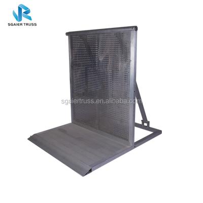 China Easily Assembled Balcony Construction Pathway Garage Door Barrier Gate Concert Aluminum Barriers for sale