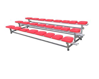 China Retractable Portable Aluminum Mobile Bleacher System 3 Tiers Small Bleacher Seats for sale