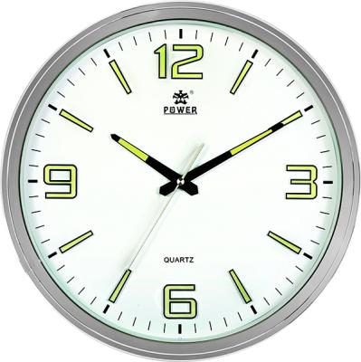 China LUMINOVA Simple Design Quartz Wall Clock in 3 Colors Luminous Plastic Clock with Music Time-keeping for sale