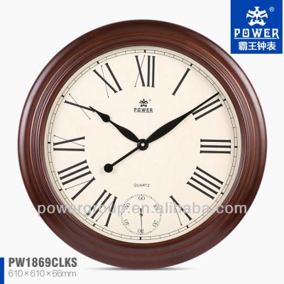 China Living Room Decor Radio Solid Wood Wall Clocks In Home And Office Roman Numeral Standrad High Quality Clocks for sale