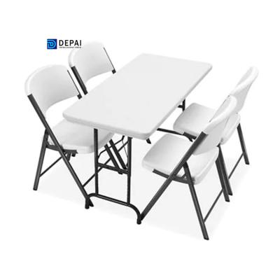 China Easy Carry Durable Folding Plastic Dining Tables 6ft Outdoor Plastic Dining Table 180cm Banquet Folds For Outdoor Events Use for sale