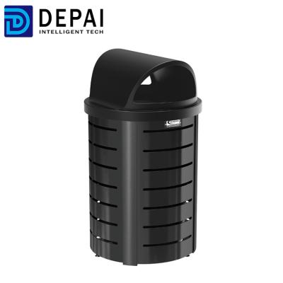 China Sustainable Outdoor Top Selling Semi Circle Waste Bin Outdoor Large Size Trash Cans With Good Quality for sale