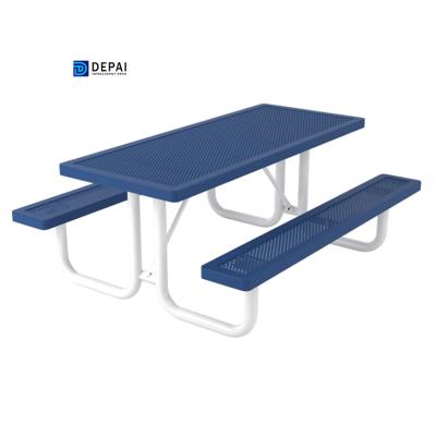 China Modern Professional Hangzhou DEPAI Supplier Stainless Steel Tables Kits Square Picnic Tables for sale