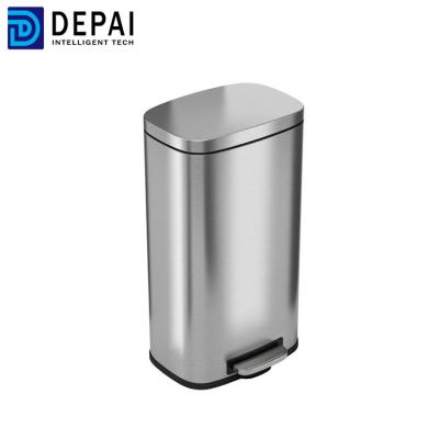 China Durable Patio Metal Trash Can Stainless Steel Furniture Galvanized Trash Can for sale