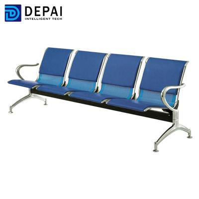 China Modern 3 Seater PU Foam Airport Waiting Chairs Public Reception Waiting Room Chairs for sale