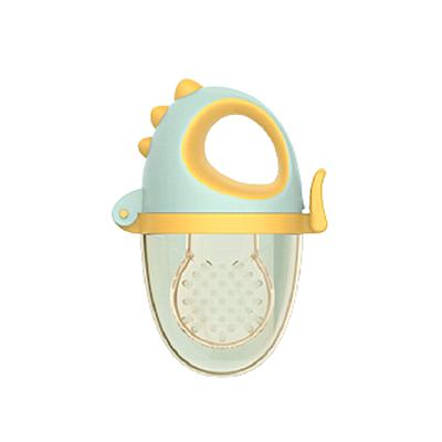 China Driver Free Pacifier Fresh Food Baby Shape BPA Dinosaur Fruit Infant Teether Toy for sale