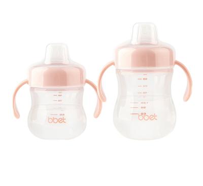 China BBET 280ml silicone cup grade silicone bottle BPA free and edible or sippy cup sipper for babies and kids for sale