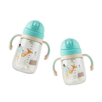 China Plastic Baby Drinking Leakproof Bottles With Slip Open Lid Baby Plastic Water Drinking Bottles Maker for sale