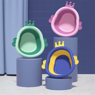 China Baby Face Sink Crown Shape Foldable Portable Baby Sink SE09027 for sale