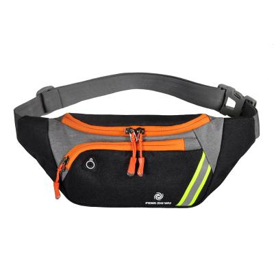 China Custom Logo Polyester Waterproof Fanny Pack Sports Waist Bag Phone Bag High Quality for sale