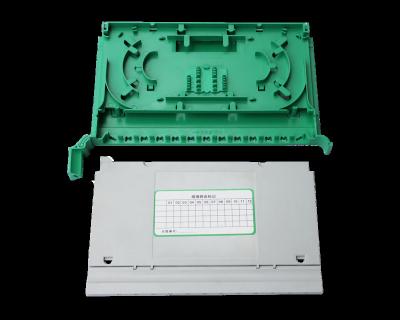 China Plastic Trays Integrated 12 Core Fiber Optic Splice Cassette Splice / Telecommunication FTTH Cable Tray Fusion for sale