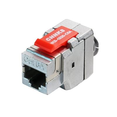 China Network Cabling System New Product RJ45 Shielded Cat5e CAT6 CAT6A STP Toolless Keystone Jack for sale