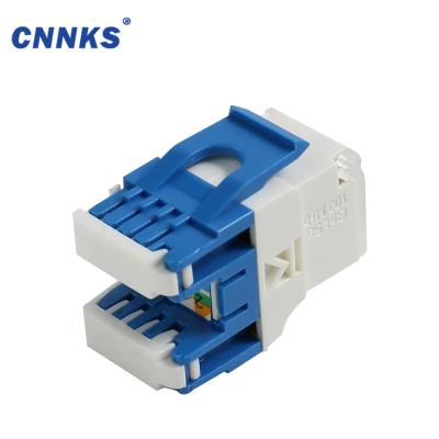 China Toolless utp module cat6 UTP network cabling system 180 degree trapezoidal jack for sale