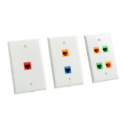 China ABS Nks-0313 Faceplate RJ45/RJ11 Network Faceplate Wall Plate for sale