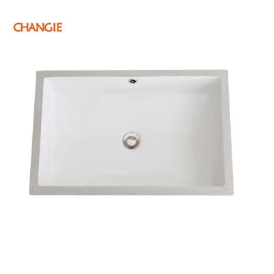 China Without Faucet Chaozhou Changie 1647 Luxury Ceramic Hotel Project Basin CUPC Under Counter Sink For Bathroom for sale