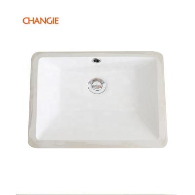 China Chaozhou Changie Factory ADA 1639 Modern Luxury Modern Undercounter Bathroom Porcelain Sink Directly for sale