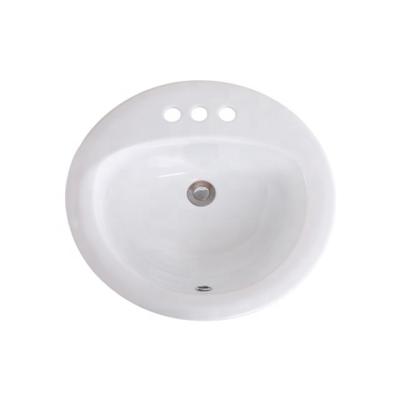 China Modern Over The Counter Inset Ceramic Vanity Bathroom Vanity Sink for sale