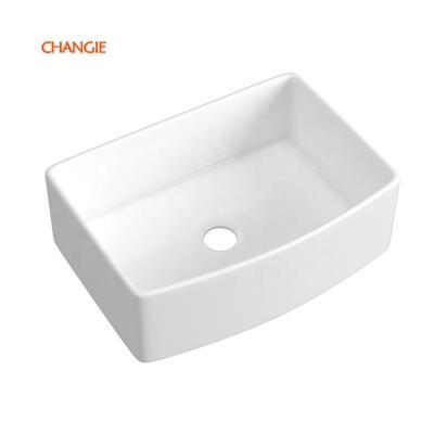 China Factory 3320A Sink Chaozhou Changie Fireclay Farmhouse Style Modern Slim Apron Front Sink Bowl Undermount Kitchen Sinks for sale