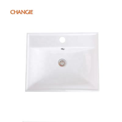 China Modern Solid Porcelain Smooth And Easy Cleaning Basin For Washroom Use for sale