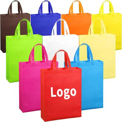 China 100% Hot Sale Eco-friendly Grocery Bags Reusing Supermarket Gift Tote Bag Durable Non-woven Fabric Reusable Bag With Logo for sale