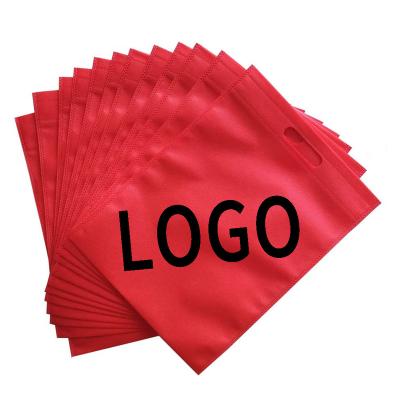 China 100% Eco-Friendly Eco-Friendly Garment Handbag Shopping Clothes Advertising Non Woven Bags Wholesale Price Custom Nonwoven Die Cut Bags for sale