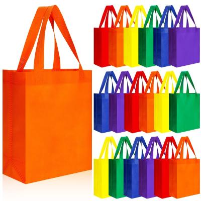 China 100% eco-friendly high quality nonwoven party bags gifts bag rainbow eco-friendly reusable nonwoven shopping bag with wholesale for sale