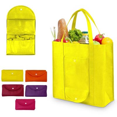 China 100% Eco-Friendly Custom Design Recycled Grocery Tote Bag Organic Eco Friendly Tote Bag With Wholesale Logo Foldable Non Woven for sale