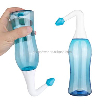 China Patent Valve To Control Water Flow Plastic Neti Pot Sinus Rinse Bottle Allergy Release for sale