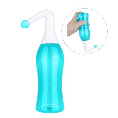 China Patent Valve To Control 300ml Water Flow Pot Plastic Nose Neti Cleaning Bottle With CE for sale