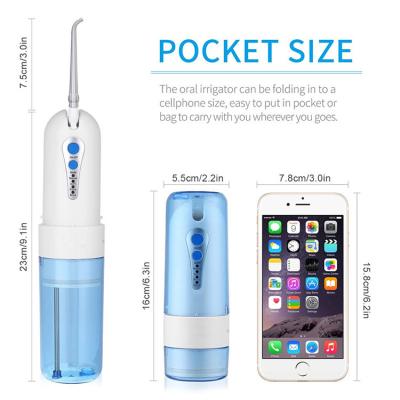 China Outdoor Mini Rechargeable Portable Oral Irrigator Smart Water Floss Private Label Offered for sale