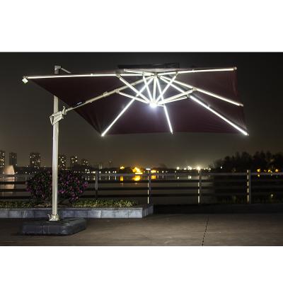 Κίνα 360 Degree Rotating Cast Steel Umbrella Base Artiz Led Shade Outdoor Leisure Patio Umbrellas Outdoor Umbrellas With Base προς πώληση