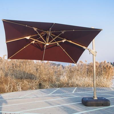 중국 Artiz Factory Custom Cast Steel Umbrella Base 360 ​​Degree Rotating Foldable Outdoor Umbrella Gazebo Umbrellas With Led 판매용