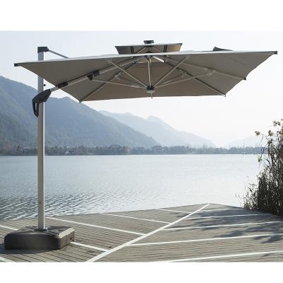 Κίνα 360 Degree Rotating Cast Steel Umbrella Base Led Patio Umbrella Large Outdoor Umbrellas Lightweight Parasols Outdoor Umbrellas προς πώληση