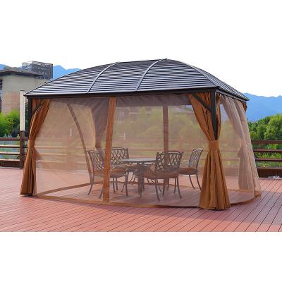 中国 Luxury Modern Outdoor Aluminum PVC Gazebo Garden Gazebo Aluminum Pergola 販売のため