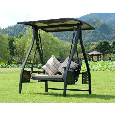 中国 Strong Swing Seat Modern Aluminum Swing Chair Leisure Hanging Outdoor Double Swing Chair 販売のため