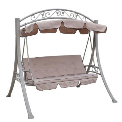 China Strong Swing Hanging Seat Chair Furniture Outdoor Patio Swings Outdoor Luxury Garden Swing With Canopy for sale