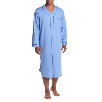 China Southeast Asian men's collar long sleeve robe new Muslim men's pajamas long loose tube men's long robe wears for sale