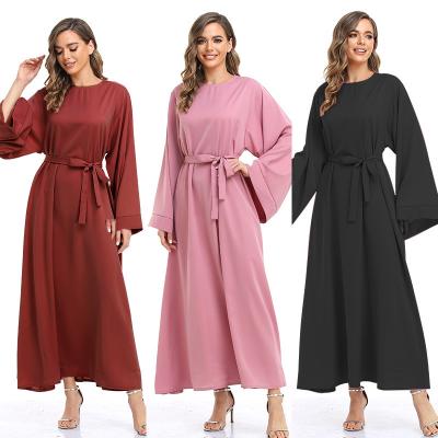 China Modest Muslimah Styling Long Sleeve Muslim Dress For Women Islamic Modest Abaya Long Dress Arab Ladies Middle East Clothing for sale