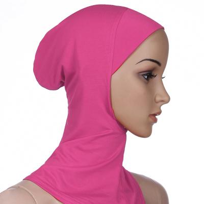 China Spandex/Polyester Muslim Head Cover Women Underscarf Inner Hijab Muslim Headscarf Covers Islamic Underscarf Hat Cap Hats for sale