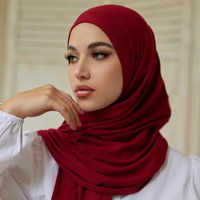 China Cotton Modal Cotton Tank Top Hijab Scarf For Women African Turban Ramadan Women Plain Shawl Hijabs Muslim Scarves Easy Stretch for sale