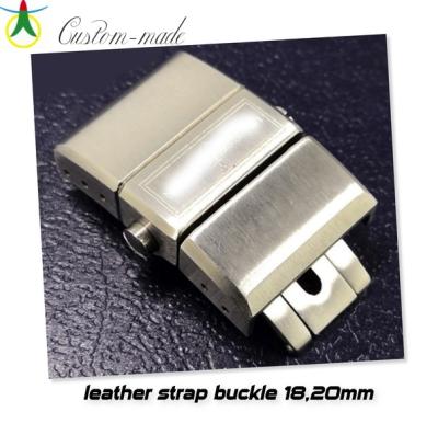 China Stainless steel No.H10171 - 18mm buckle and 20mm watch leather strap available for sale