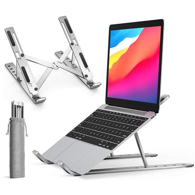 China ABS Plastic Portable Laptop Riser Stand Phone Holder Computadora Portatil Holder Porte Air Stand Computer Foldable Notebook Holder for Macbook for sale